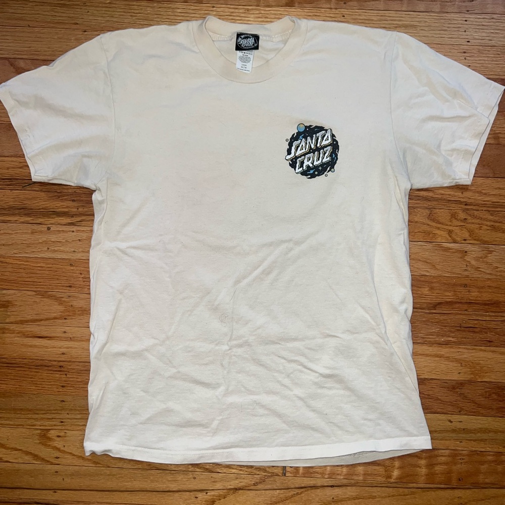 Santa Cruz Skateboards Cream Short Sleeve Tee